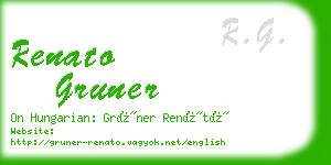 renato gruner business card